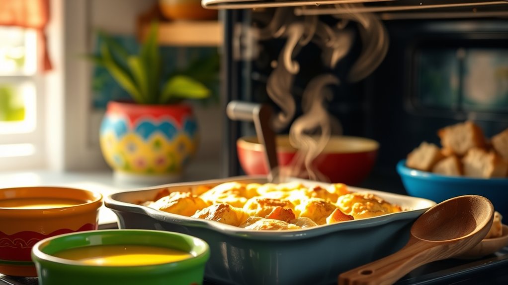 bake custard bread pudding