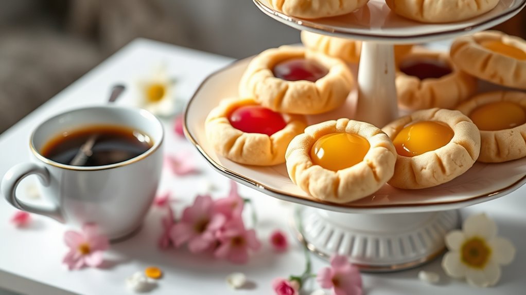 bake unique thumbprint cookies