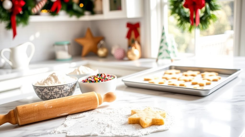 baking preparation and ambiance