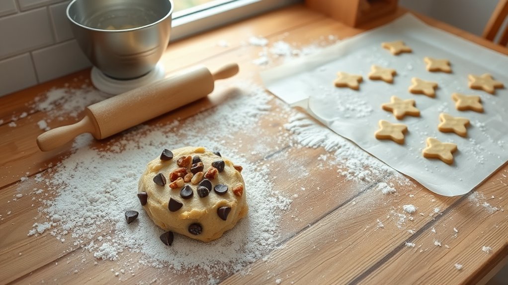 baking preparations for cookies
