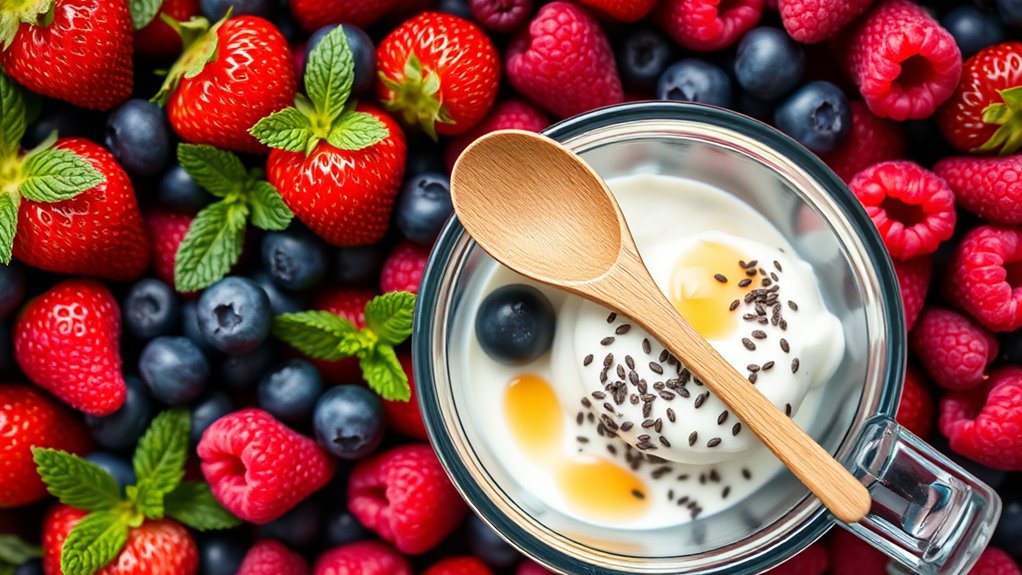 balanced berry smoothie ingredients