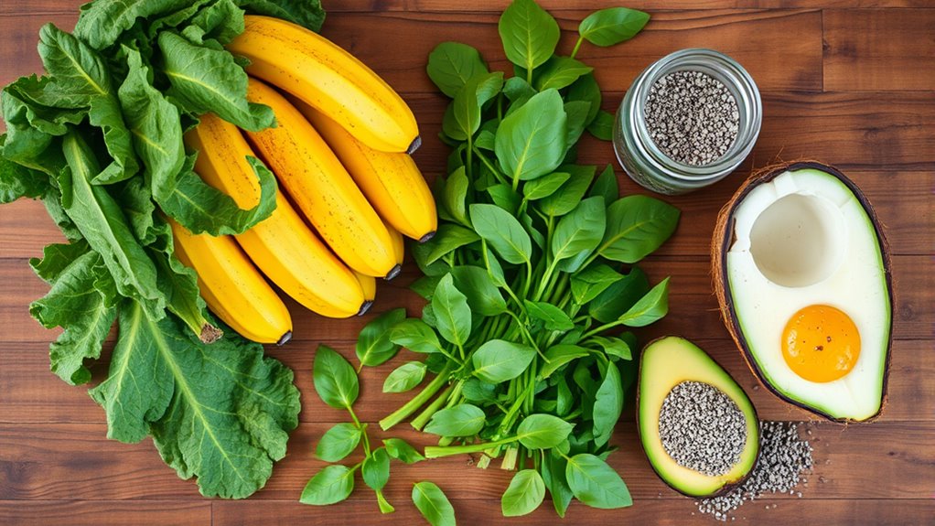 balanced green smoothie ingredients