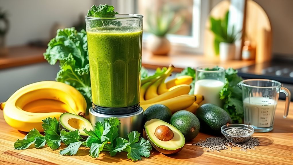 balanced veggie smoothie ingredients