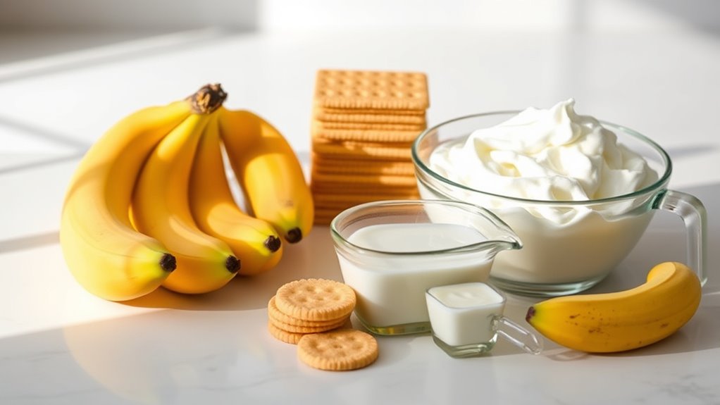 banana pudding ingredient list