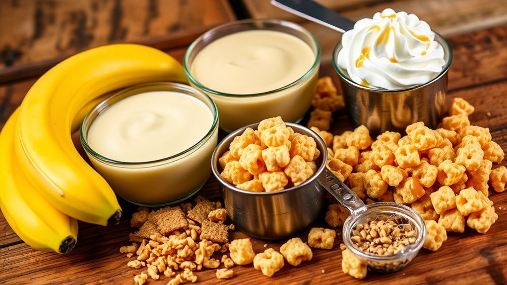 banana pudding rice krispie treats