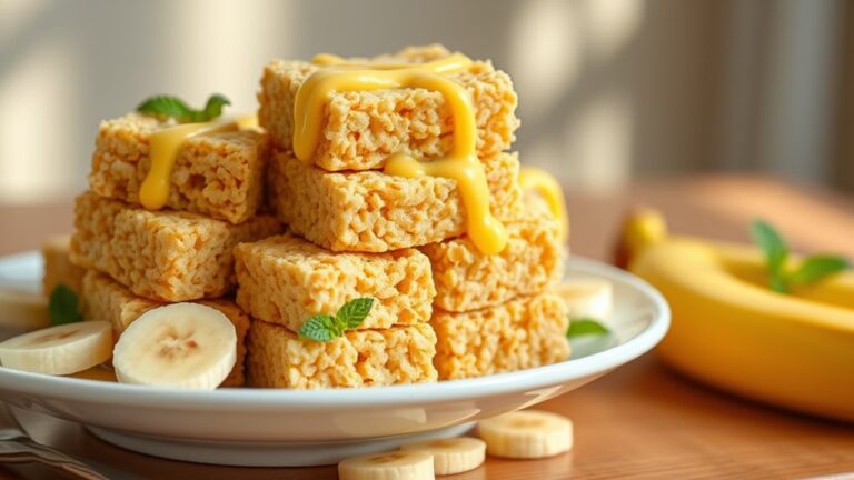 banana pudding rice treats