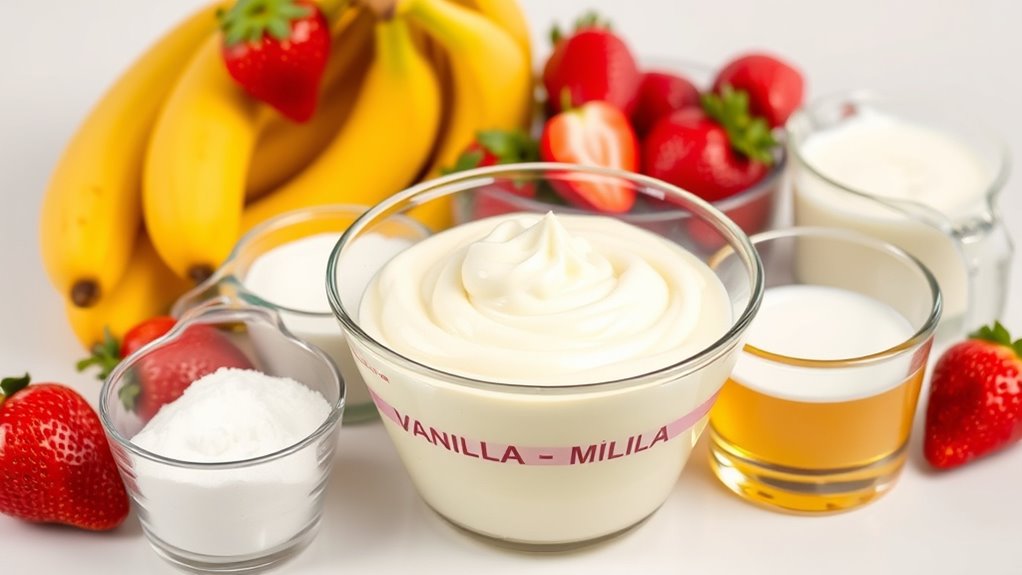 banana strawberry pudding ingredients