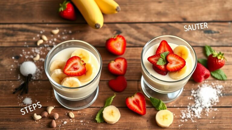 banana strawberry pudding recipe