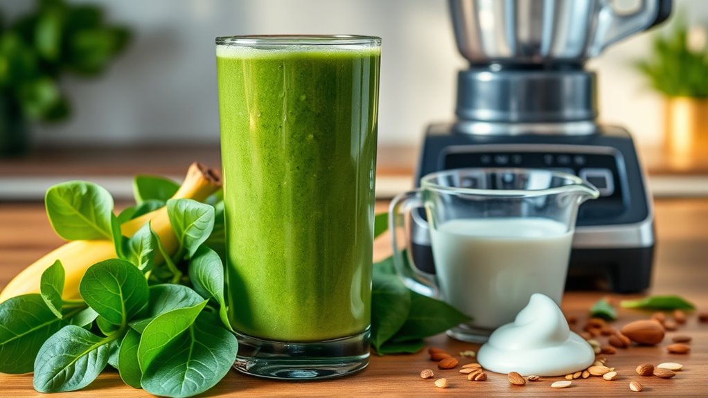 blend a spinach smoothie