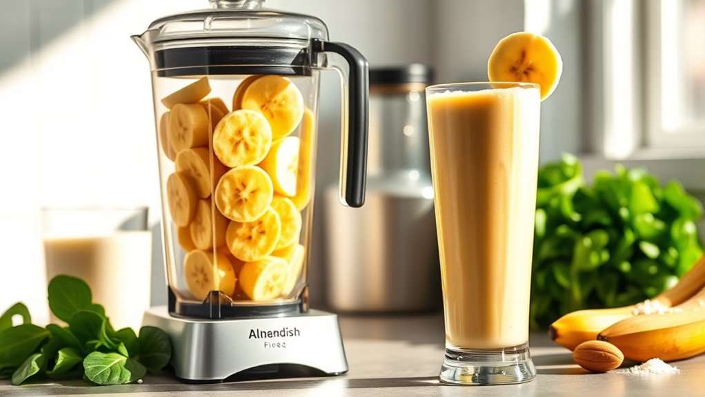 blend bananas for smoothies