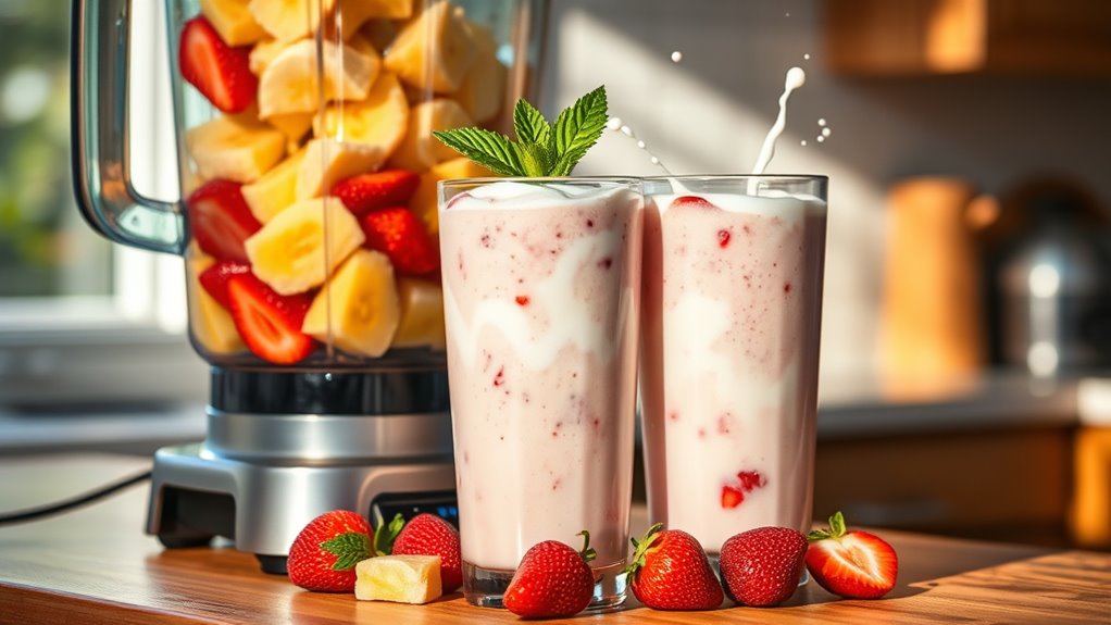 blend fruits for smoothie