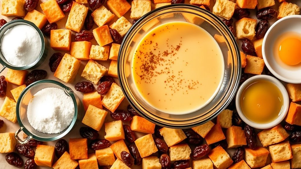 bread pudding ingredient list