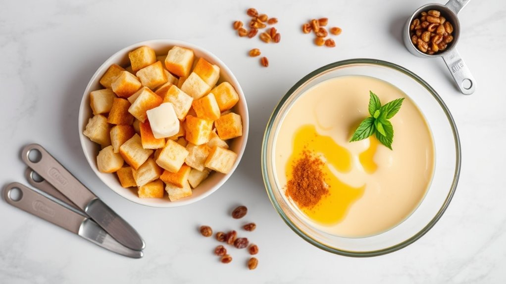 bread pudding ingredient list