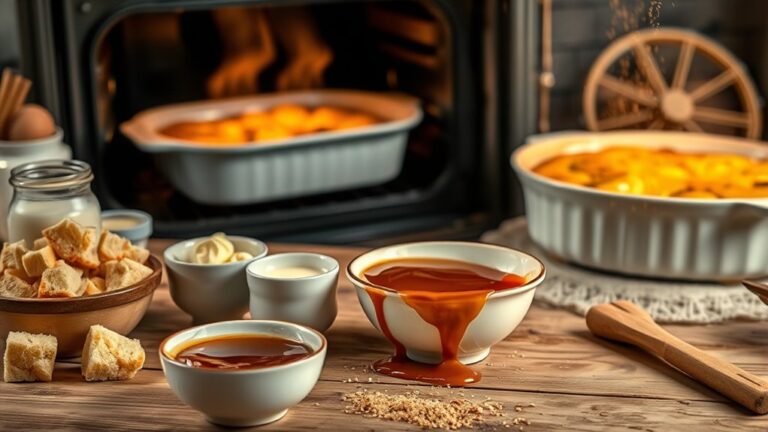 bread pudding with caramel