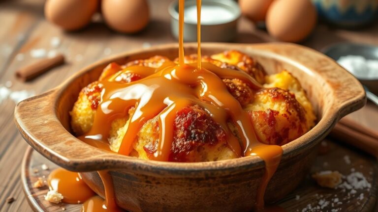 bread pudding with caramel
