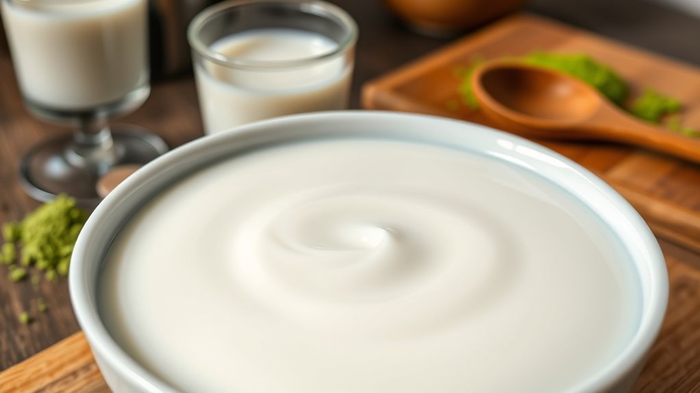 careful pudding cooking process