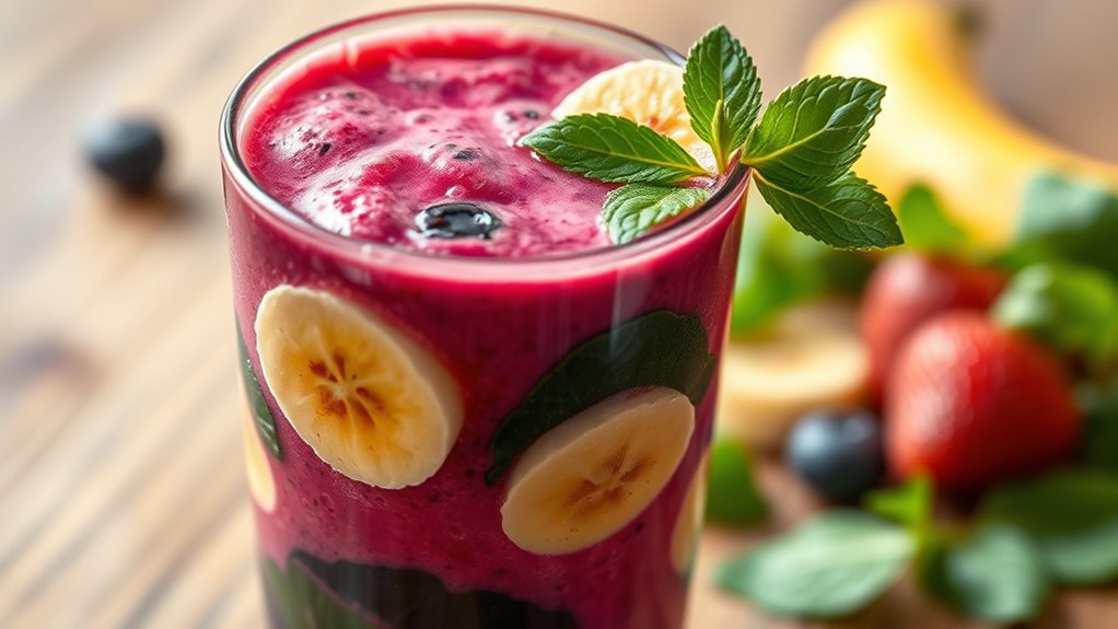 chilled smoothies thoughtful presentation