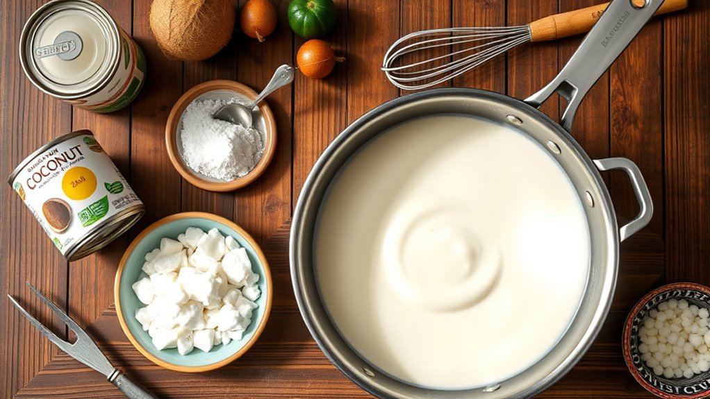 coconut tapioca pudding preparation