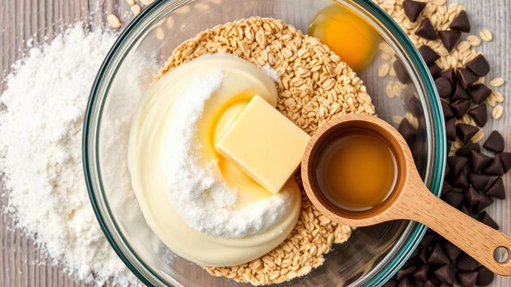cream blend fold bake