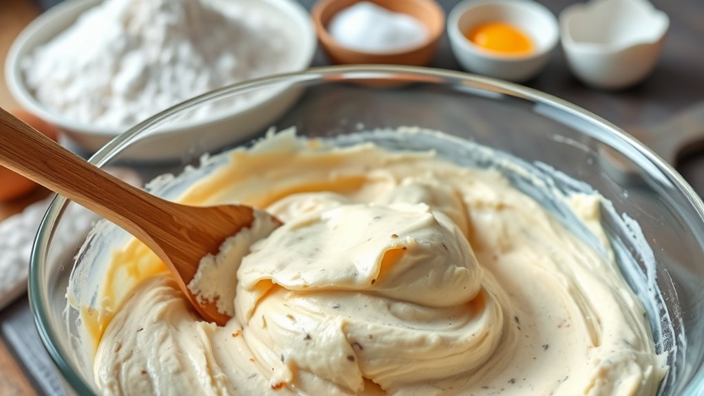 cream mix fold adjust