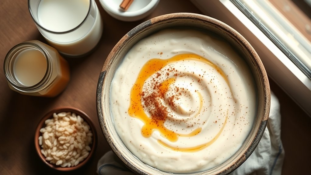 creamy dairy free rice pudding