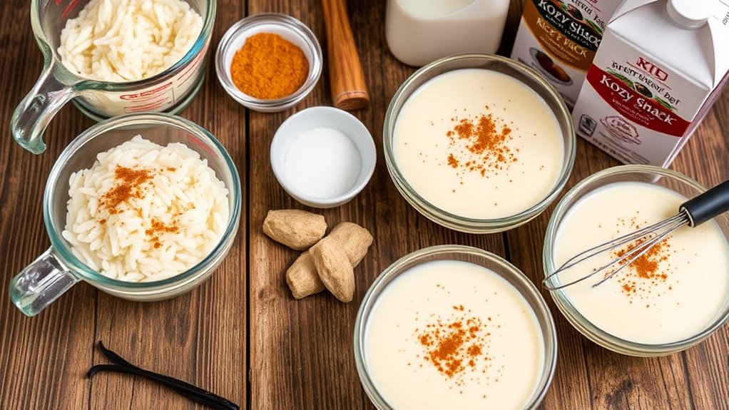 creamy rice pudding ingredients