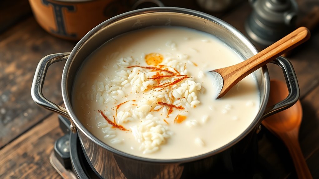 creamy rice pudding preparation