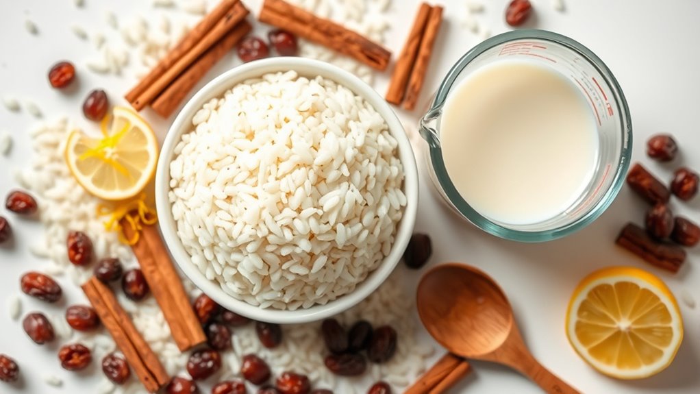 creamy spanish rice pudding