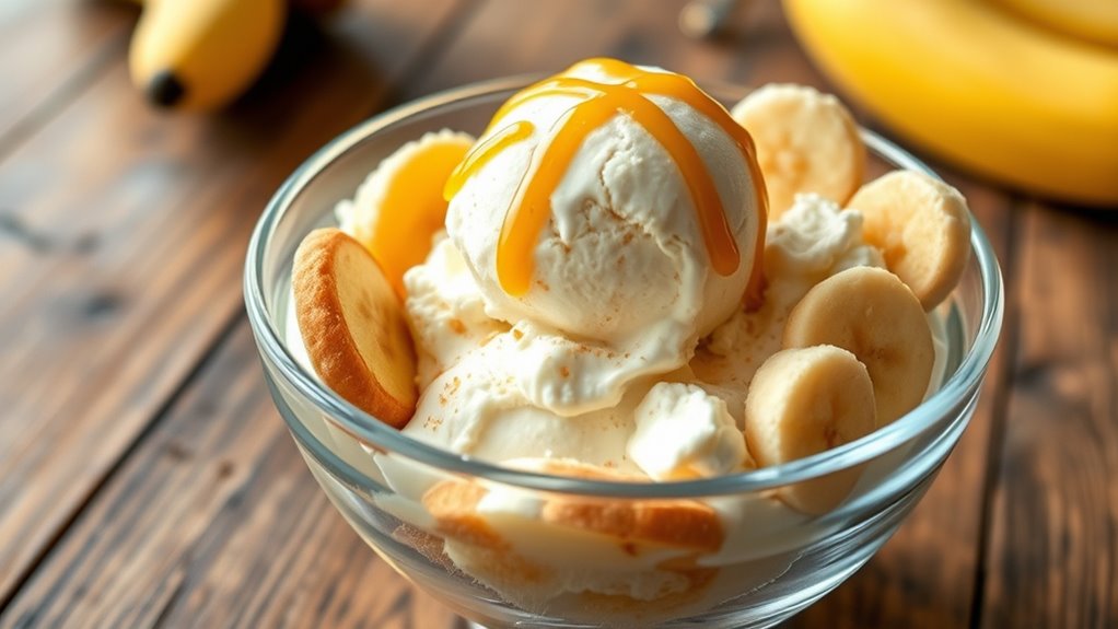 creative banana pudding serving