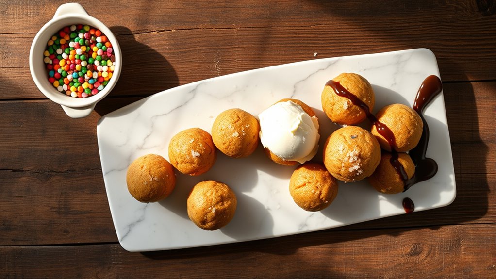 creative cookie dough serving
