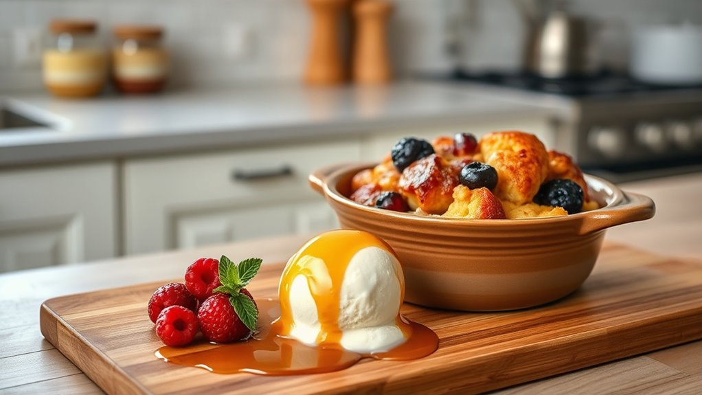 creative presentation enhances dessert