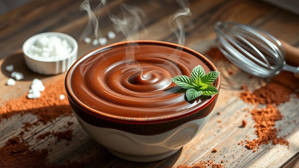 customizable creamy chocolate pudding