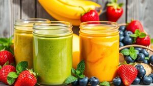 delicious blended fruit drinks