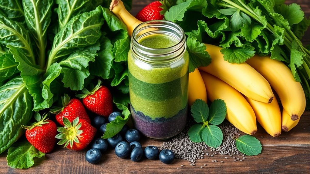 detox smoothie ingredient balance