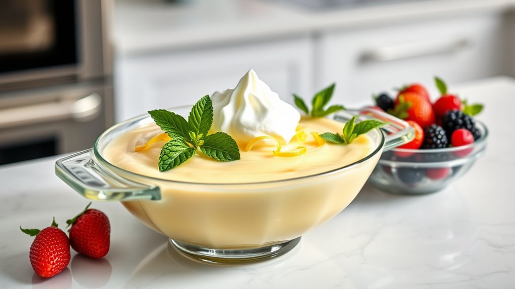elegant serving suggestions included