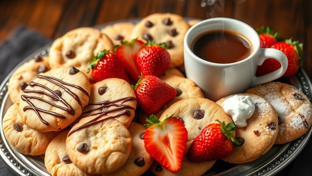 elevate cookie serving presentation
