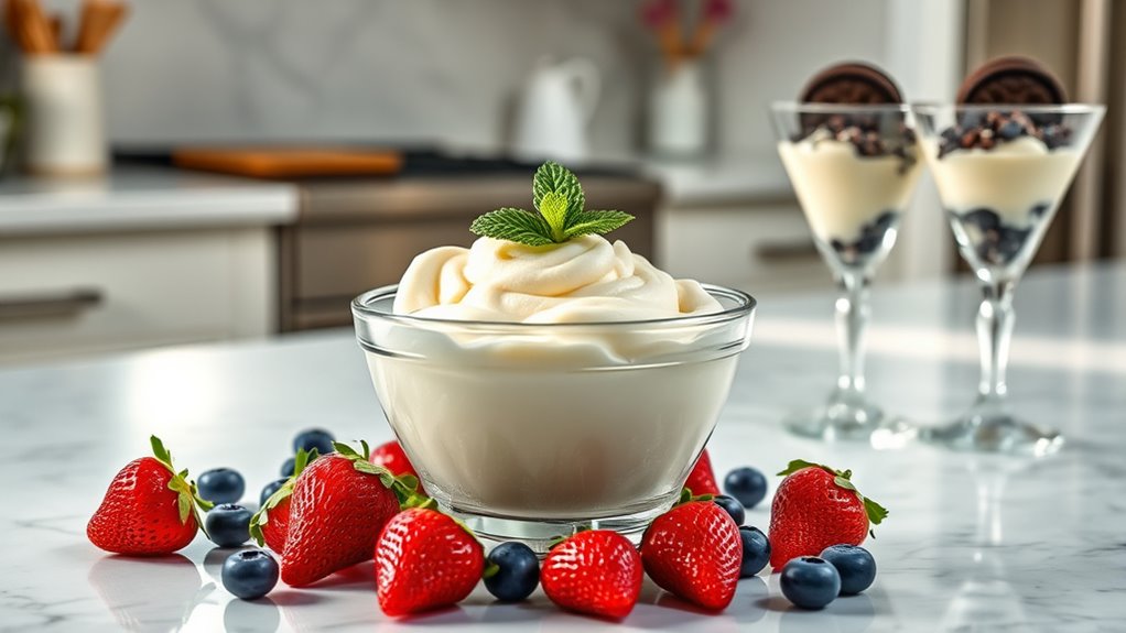 elevate frozen pudding presentation