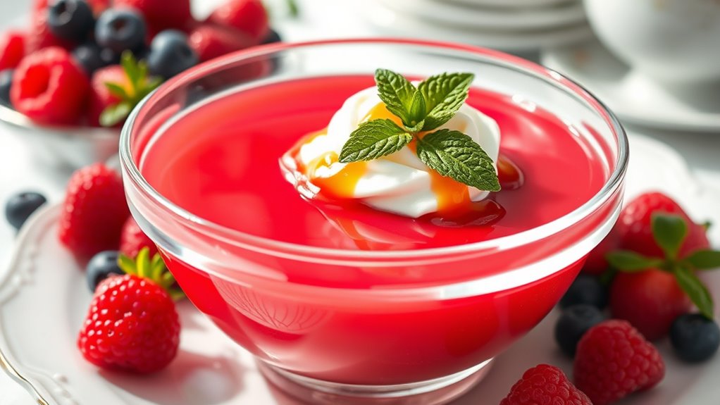 elevate gelatin pudding presentation