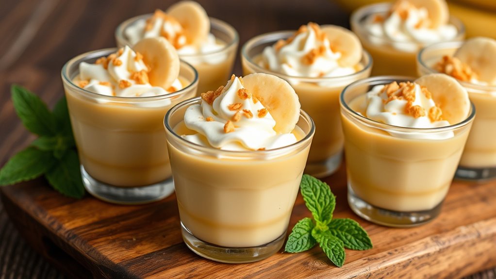 elevated banana pudding presentation