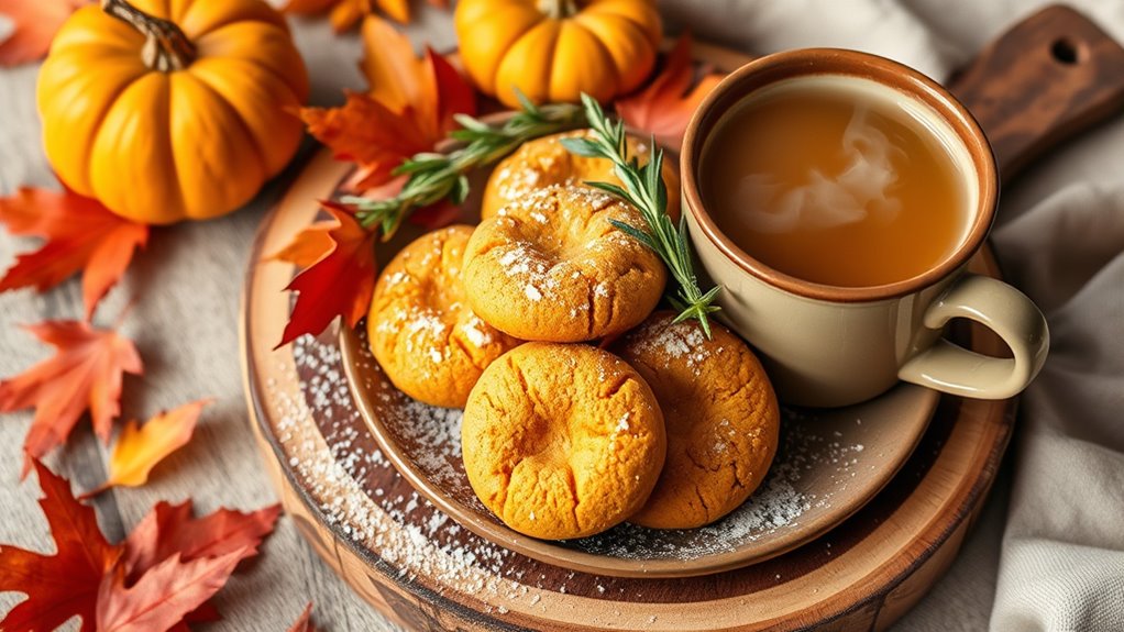 enhance pumpkin cookie presentation