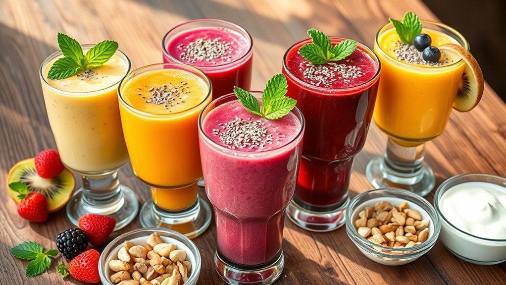 enhance smoothie presentation creatively