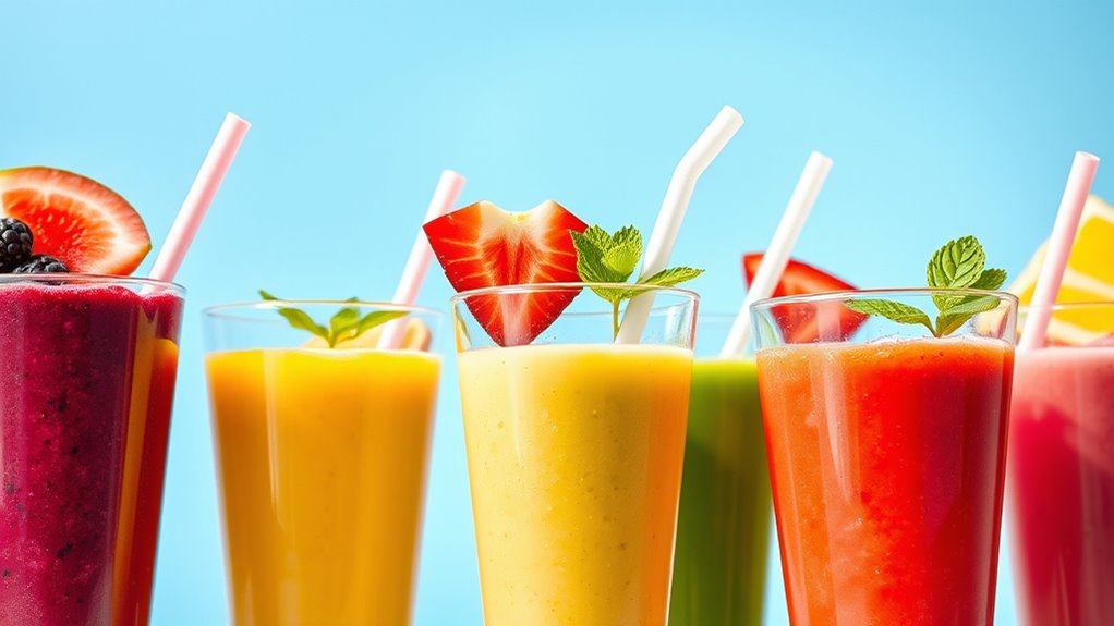 enhance smoothie presentation creatively