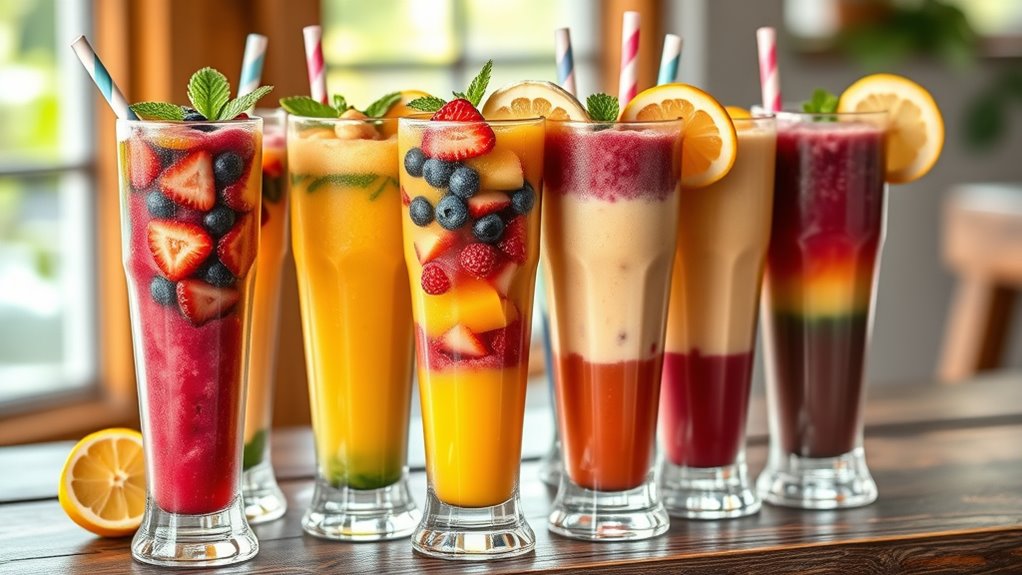 enhance smoothie serving presentation