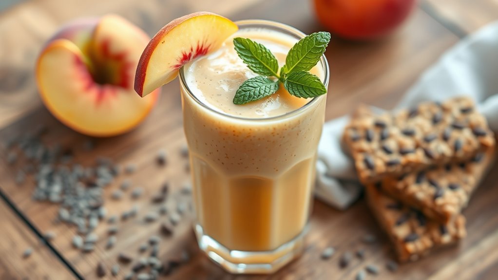 enhance your peach smoothie