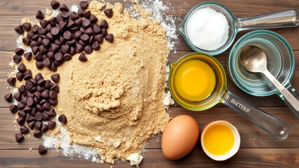 essential chocolate chip ingredients