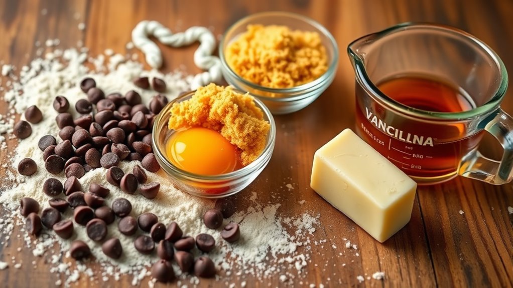 essential cookie baking ingredients