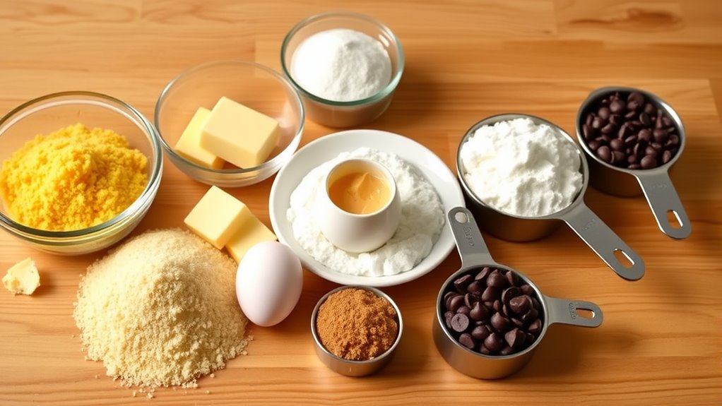 essential cookie baking ingredients