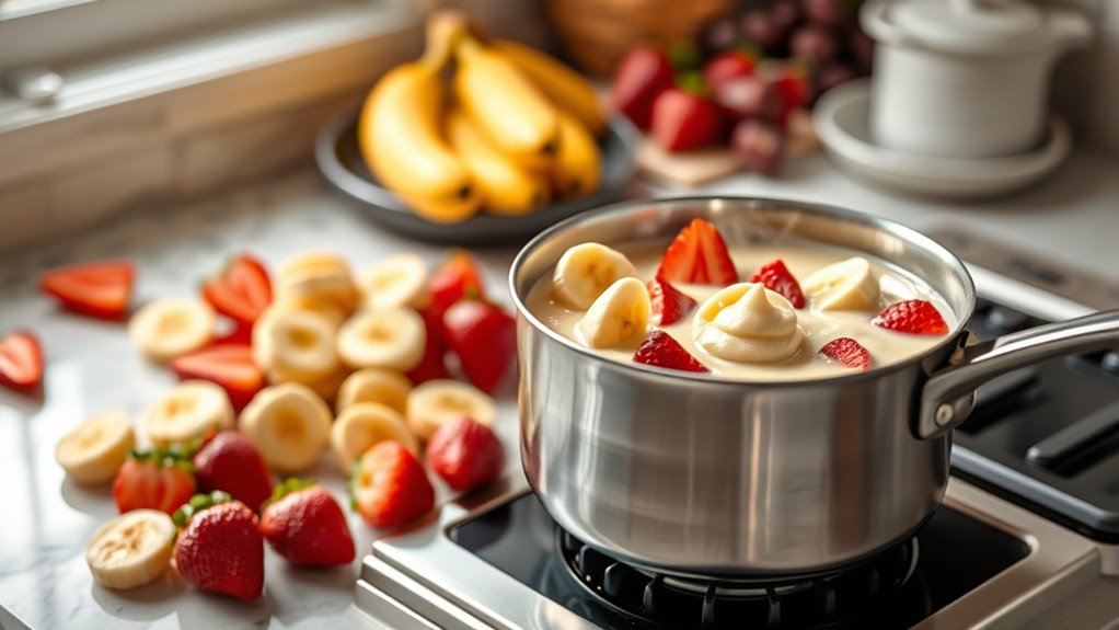 fresh fruit pudding delight