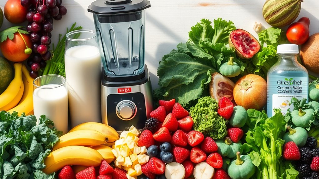 fresh ingredients for smoothies