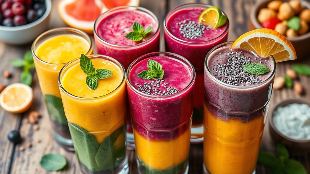 fresh ingredients for smoothies
